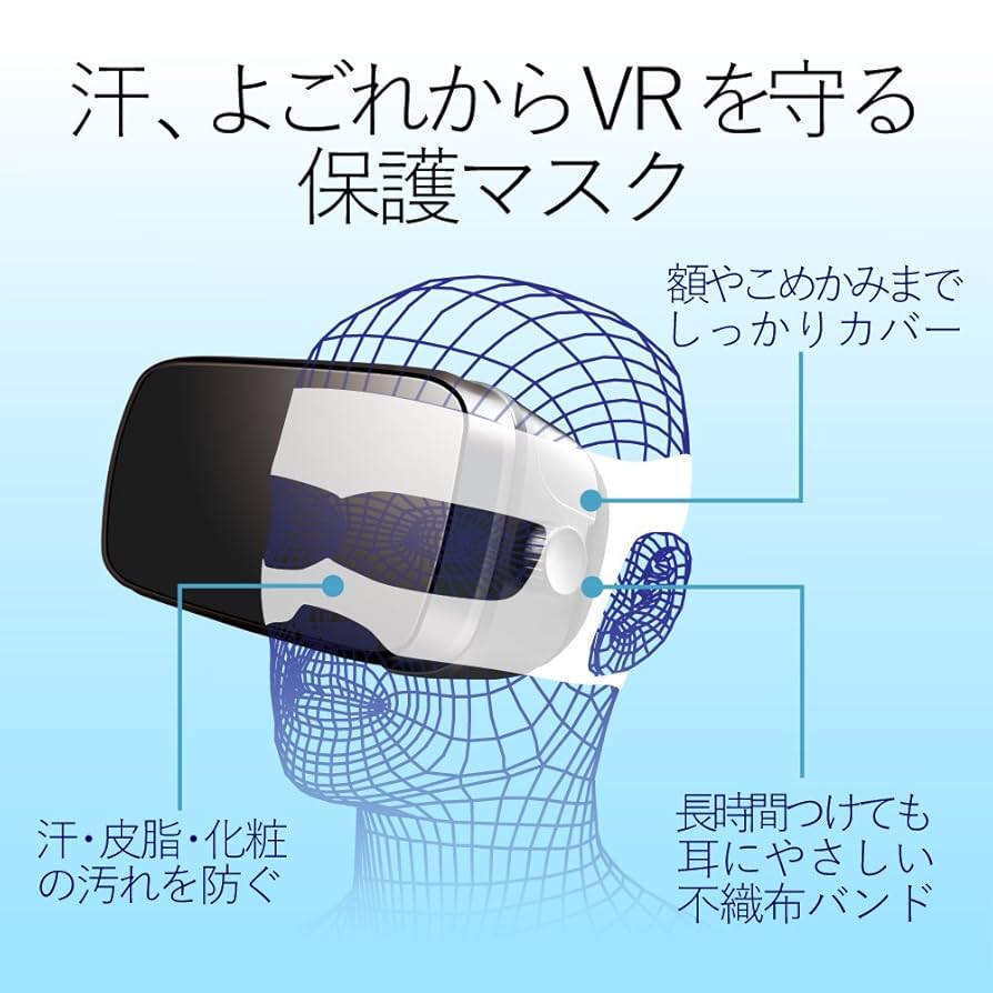 Amazon | エレコム VR用/ゴーグル用保護マスク/50枚入り VR-MS50